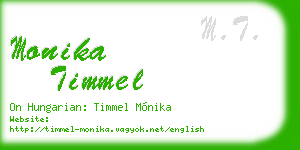 monika timmel business card